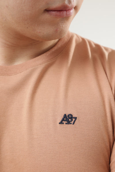 Camiseta Basica Para Hombre Aero Guys Ss Tees Almond Praline