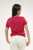 Camiseta Para Mujer Plush Big Aero Graphic Level 2 Fucsia Benetton