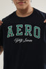 Camiseta Para Hombre Letters Green Edge White Aero Level 2 Graphic Tees Mood Indigo