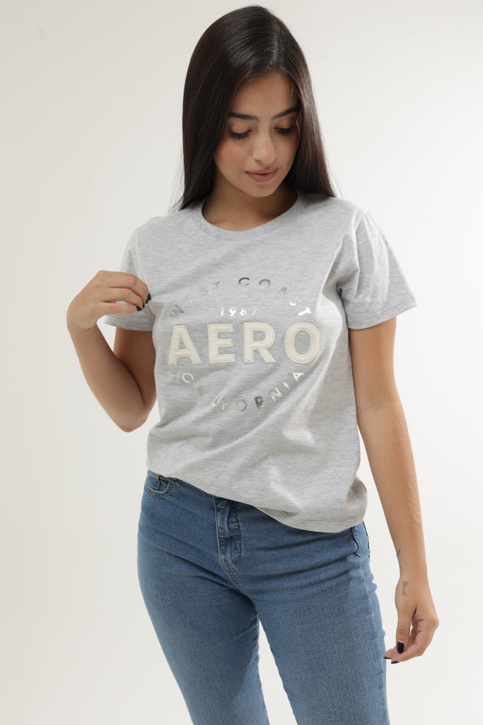 Camiseta Para Mujer Letters Silver Aero Graphic Level 2 Lhg