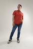 Camiseta Polo Para Hombre Terracotta Aero Guys Ss Solid Polo Burn Brick