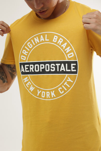 Camiseta Para Hombre Circle White Aero Level 2 Graphic Tees Golden Olive