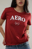 Camiseta Para Mujer 87 White Aero Graphic Level 2 Pomegranate
