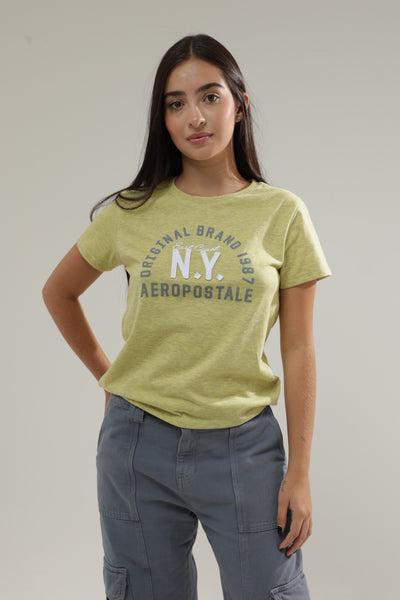 Camiseta Para Mujer Brand 87 Aero Graphic Level 2 Amber Yellow