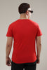 Camiseta Para Hombre Line Black Aero Level 2 Graphic Tees True Red
