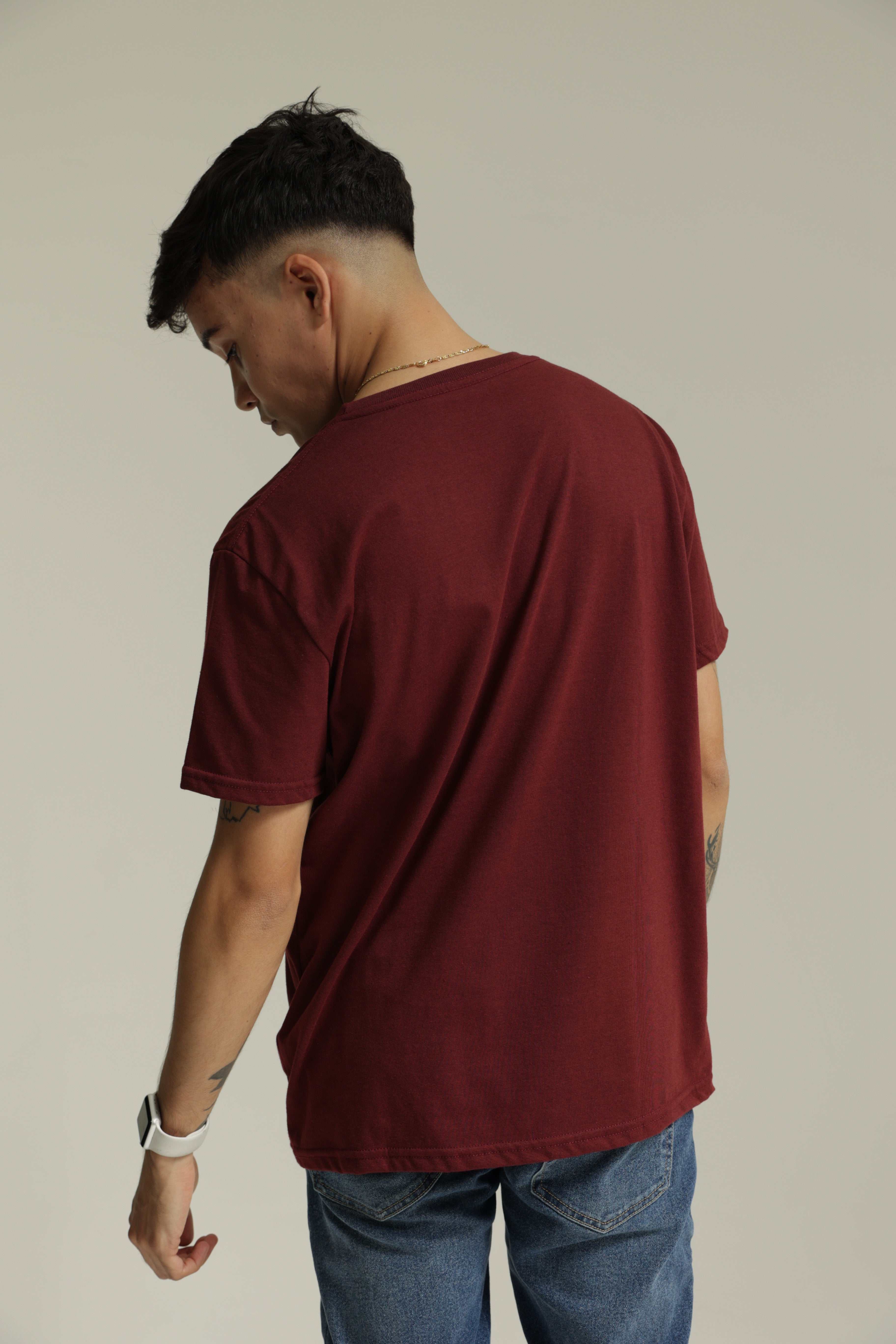 Camiseta Basica Para Hombre Aero Guys Ss Tees Earth Red A87