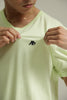Camiseta Basica Para Hombre Aero Guys Ss Tees Lime Cream V Neck