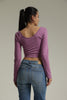 Top Para Mujer Aero Girls Ls Fashion Top Sunset Purple Long sleeve