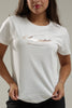 Camiseta Para Mujer Aero Graphic Level 2 Egret Golden Letters
