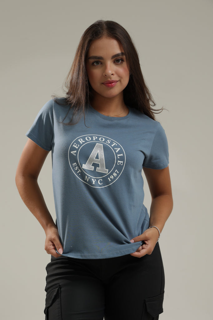 Camiseta Para Mujer Aero Graphic Level 1 Roman Violet A Frost Giant