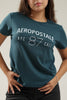 Camiseta Para Mujer Aero Graphic Level 1 Vintage Teal 87 Cali