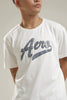 Camiseta Para Hombre Aero Level 2 Graphic Tees Tofu Gray Relief