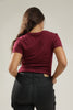 Camiseta Basica Para Mujer Aero Girls Solid Ss Dare Devil Red Circle Original Brand