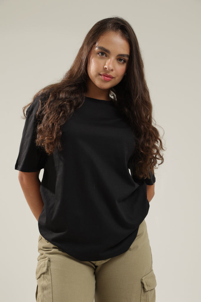 Camiseta Para Mujer Oversize Aero Girls Fashion Graphics Dark Black Golden Letters On The Back