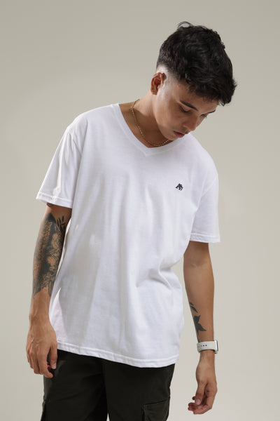 Camiseta Basica Para Hombre Aero Guys Ss Tees Bright White Logo Black
