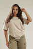 Camiseta Para Mujer Oversize Aero Girls Fashion Graphics Tofu Silver Letters