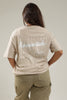 Camiseta Para Mujer Oversize Aero Girls Fashion Graphics Tofu Silver Letters