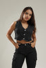 Chaleco Para Mujer Aero Girls Vests Dark Black 9045