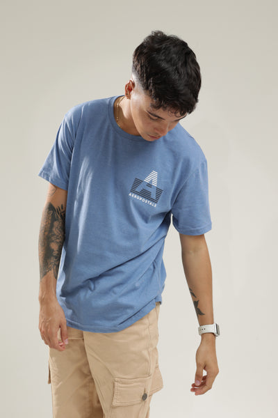 Camiseta Para Hombre Aero Level 1 Graphic Tees Celestial Blue A Of Lines