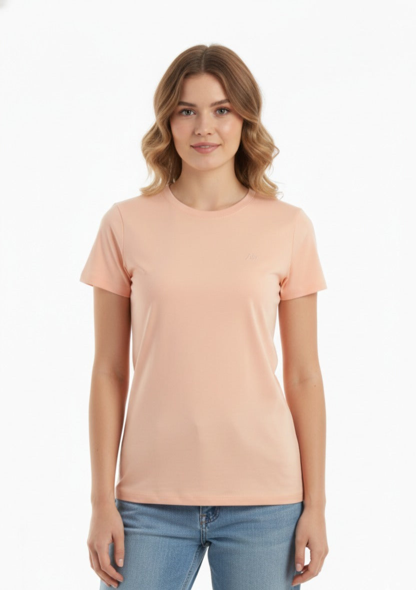 Camiseta Basica Para Mujer Aero Girls Solid Ss Primrose Pink  4204