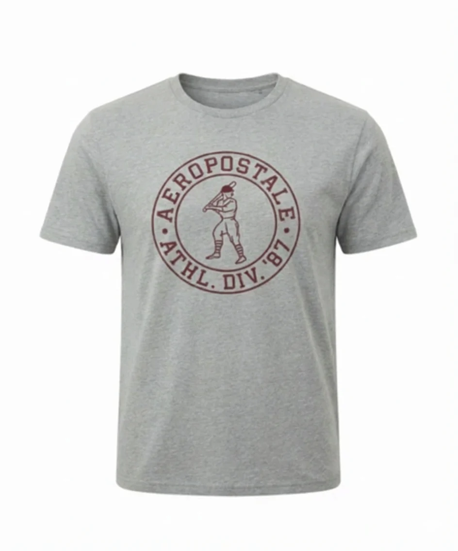 Camiseta Para Hombre Aero Level 2 Graphic Tees Light Heather Grey 6165