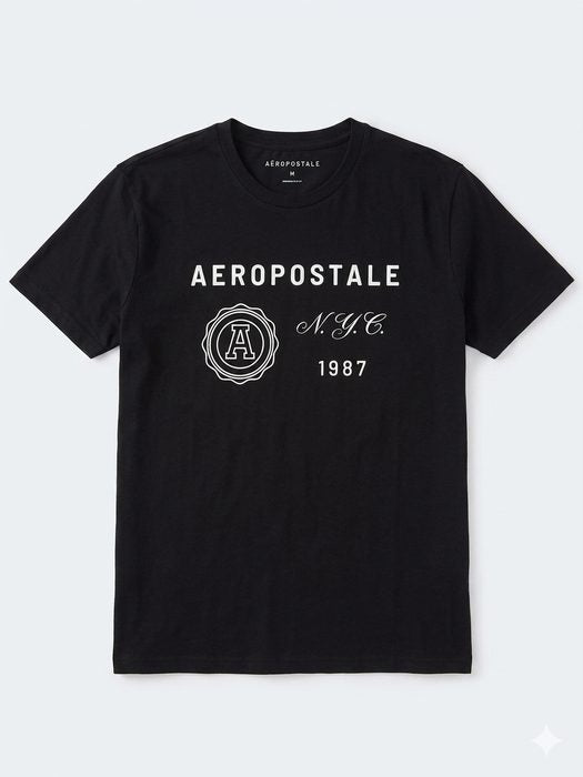 AERO LEVEL 1 GRAPHIC TEES DARK BLACK
