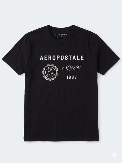 AERO LEVEL 1 GRAPHIC TEES DARK BLACK