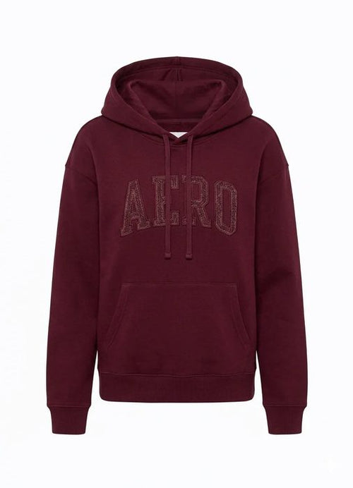 AERO GIRLS FLEEC POP OVER POMEGRANATE