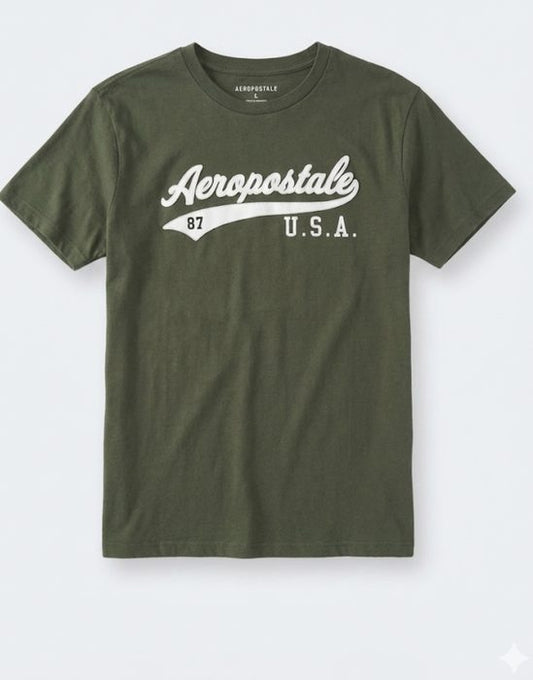 AERO LEVEL 2 GRAPHIC TEES OLIVINE