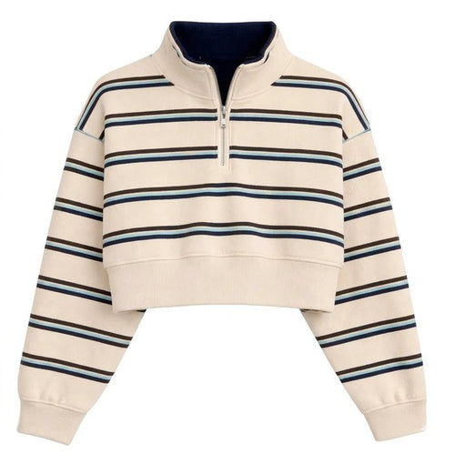 AERO GIRLS FLEECE ZIP FRONT BIRCH