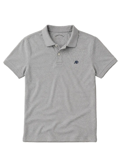 Polo Para Hombre Aero Guys Ss Solid Polo Lhg Black Logo 4777 New