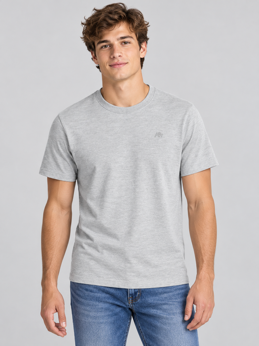 Camiseta Básica Hombre Gris Claro Aero Guys Ss Tees Light Heather Grey 4240