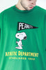 Camiseta Oversize Para Hombre Snoopy Aero Guys Graphic Novelty Cosmic Green Peanuts 014