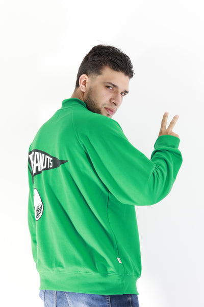 Buzo Para Hombre Snoopy Aero Guys Fleece Other Cosmic Green Peanuts 016