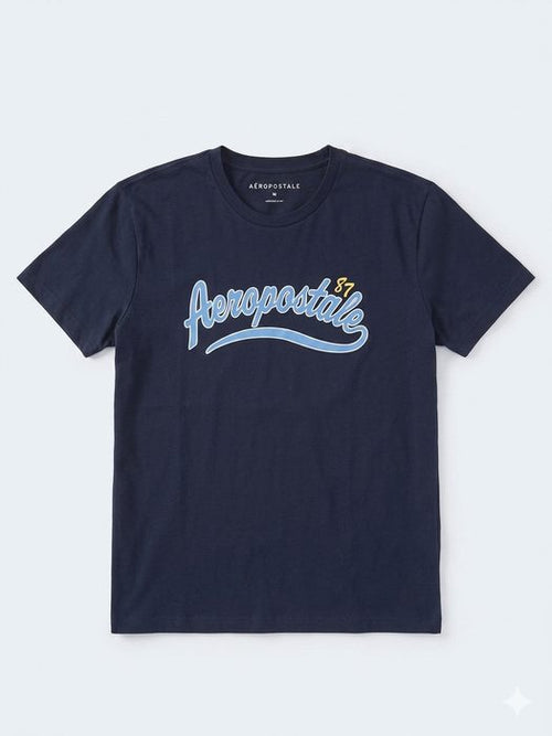 AERO LEVEL 1 GRAPHIC TEES CADET NAVY