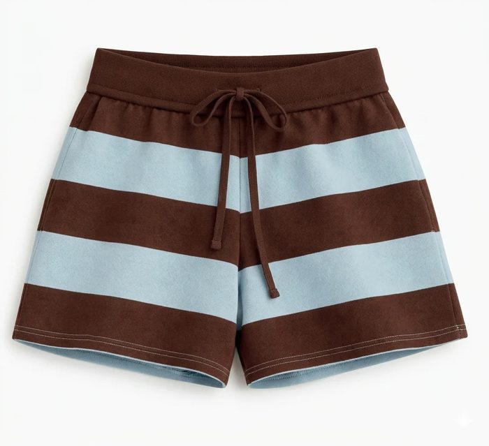 AERO GIRLS KNIT NOVELY SHORTS HOT CHOCOLATE
