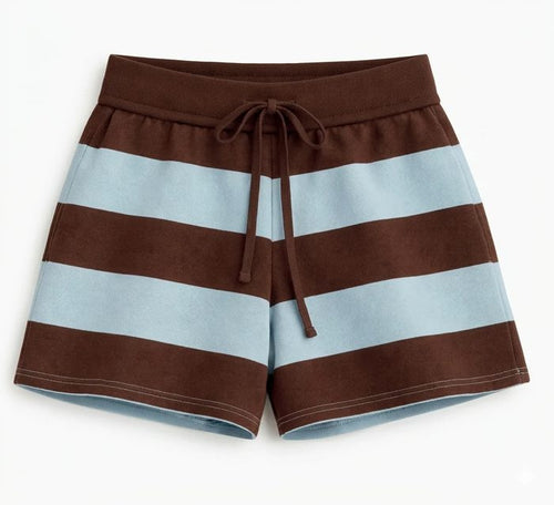 AERO GIRLS KNIT NOVELY SHORTS HOT CHOCOLATE