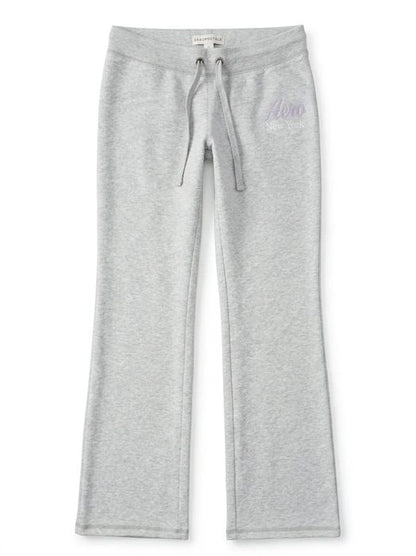AERO GIRLS KNIT PANTS LIGHT HEATHER GREY