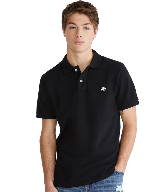 Camiseta Polo Para Hombre Aero Guys Ss Solid Polo Dark Black