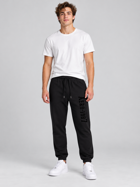 Sudadera Para Hombre Aero Guys Fleece Pants Dark Black 6045