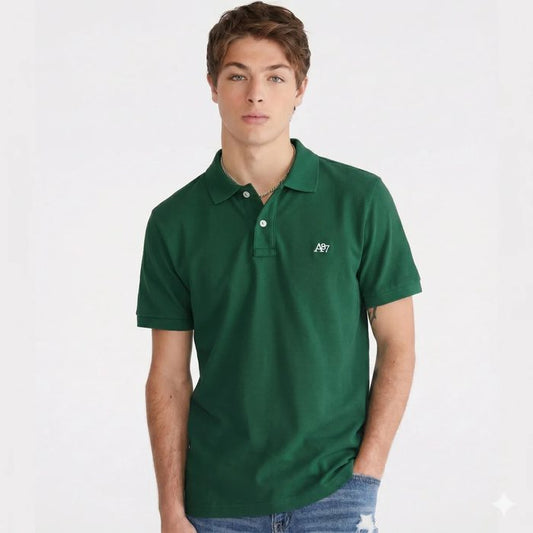 AERO GUYS SS SOLID POLO GREEN GABLES
