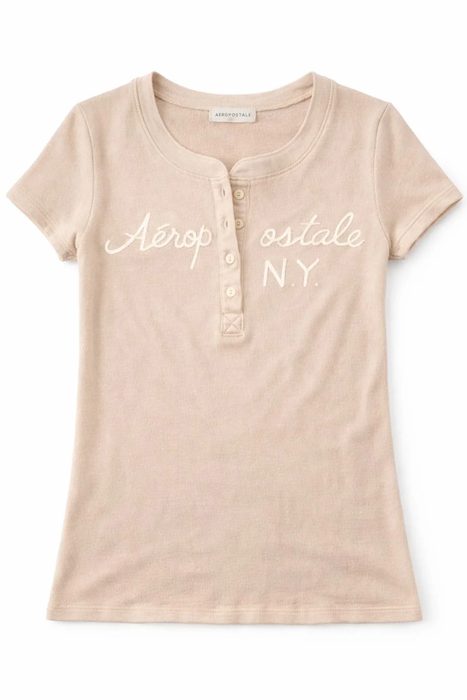 AERO GIRLS SS HENLEY EGRET