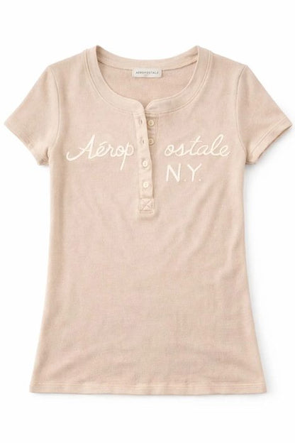 AERO GIRLS SS HENLEY EGRET