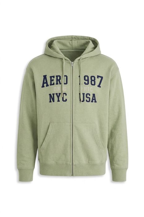 AERO GUYS FULL ZIP HOODIES SURF SPRAY
