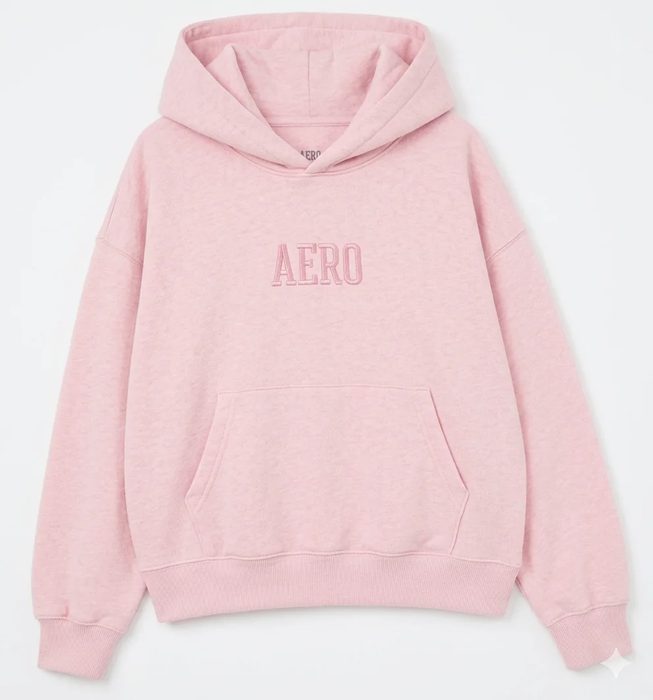AERO GIRLS FLEEC POP OVER AURORA PINK