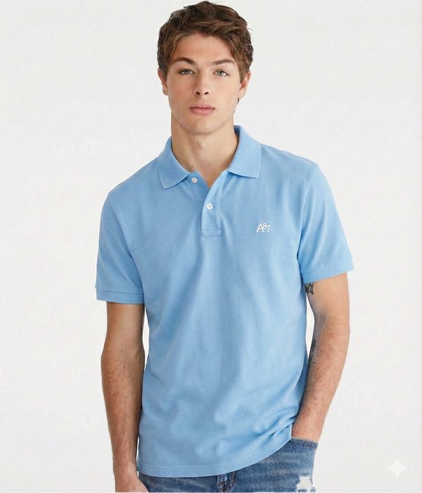 AERO GUYS SS SOLID POLO KENTUCKY BLUE