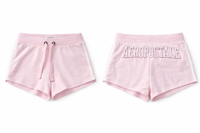AERO GIRLS KNIT NOVELY SHORTS MERMAID PINK