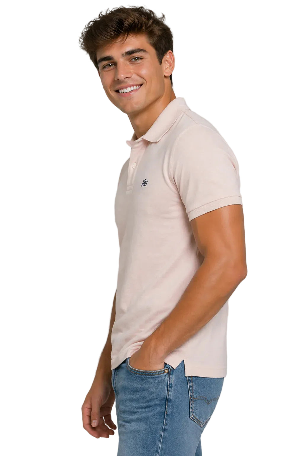 Polo Rosada Para Hombre Aeropostale Guys Ss Solid Polo Primrose Pink  7907