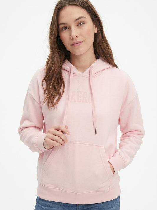 AERO GIRLS FLEEC POP OVER AURORA PINK