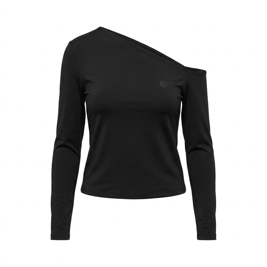 AERO GIRLS LS FASHION TOP DARK BLACK